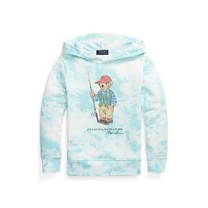 Polo by Ralph Lauren Polo Bear Tie-Dye–Print Fleece Hoodie